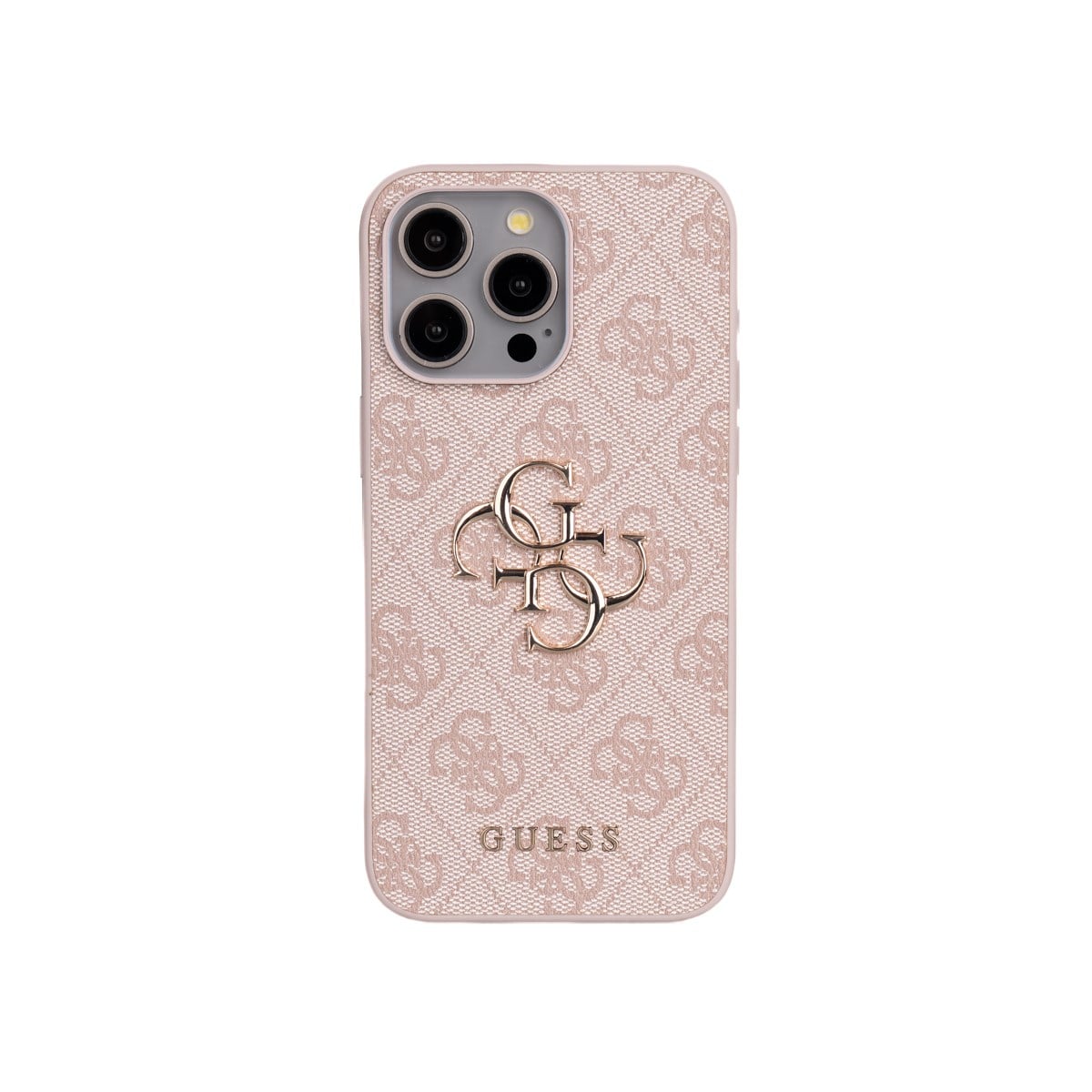 Apple iPhone 14 Pro Max Kılıf Guess Orjinal Lisanslı 4G Büyük Metal Logolu Glitter Kapak