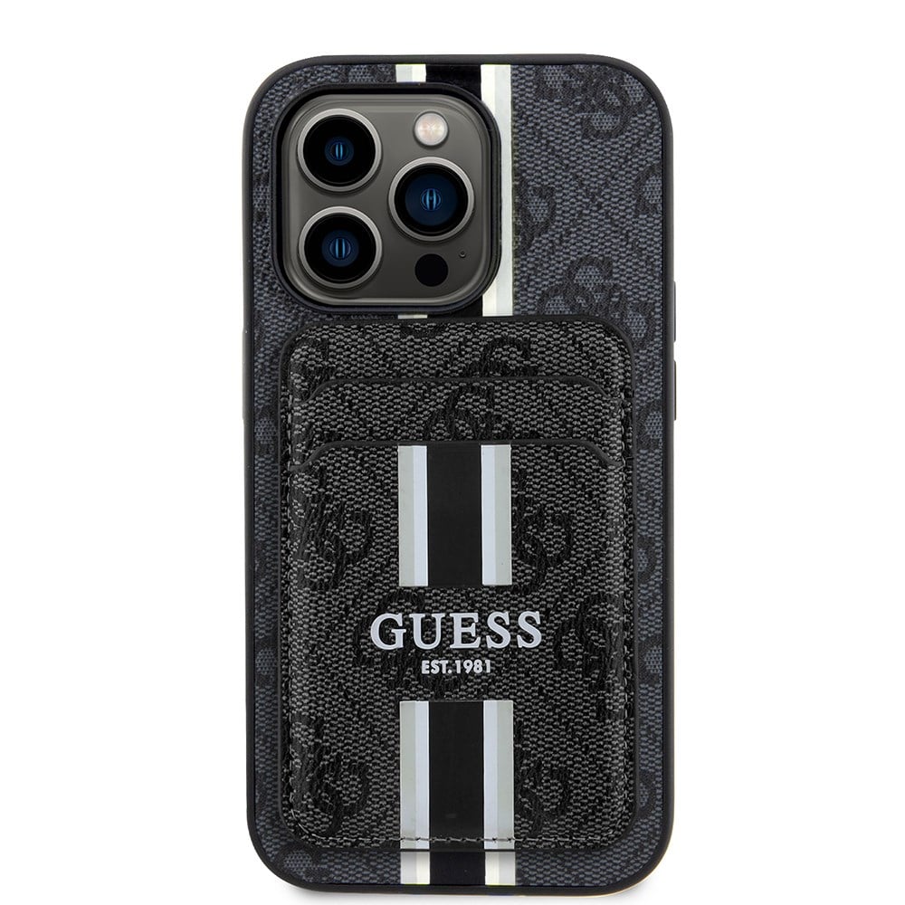 Apple iPhone 14 Pro Max Kılıf Guess Orjinal Lisanslı 4G Büyük Metal Logolu Glitter Kapak