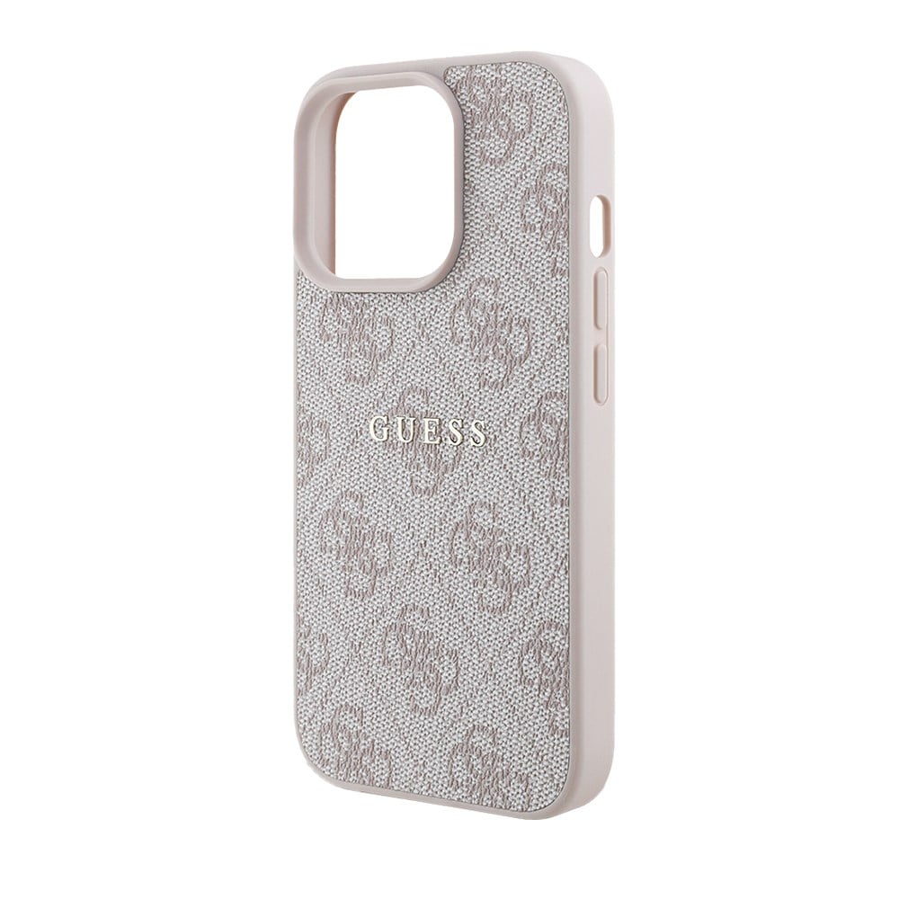 Apple iPhone 14 Pro Max Kılıf Guess Orjinal Lisanslı M-safe Şarj Özellikli 4G Desen Yazı Logolu Kapak