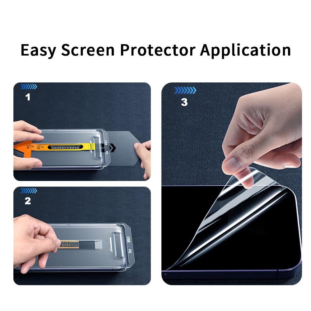 Apple iPhone 14 Pro Max Zore 2.5D Oliv Privacy Temperli Cam Ekran Koruyucu + Kolay Uygulama Aparatı