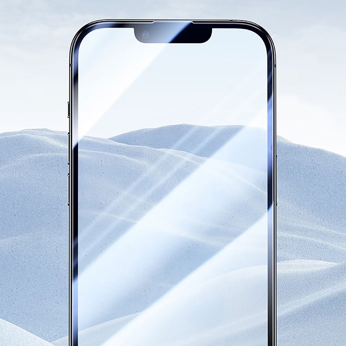Apple iPhone 14 Pro Wiwu CZ-003 Mavi Işık Teknolojili Hidrofobik ve Oleofobik Parlama Önleyici Cam Ekran Koruyucu
