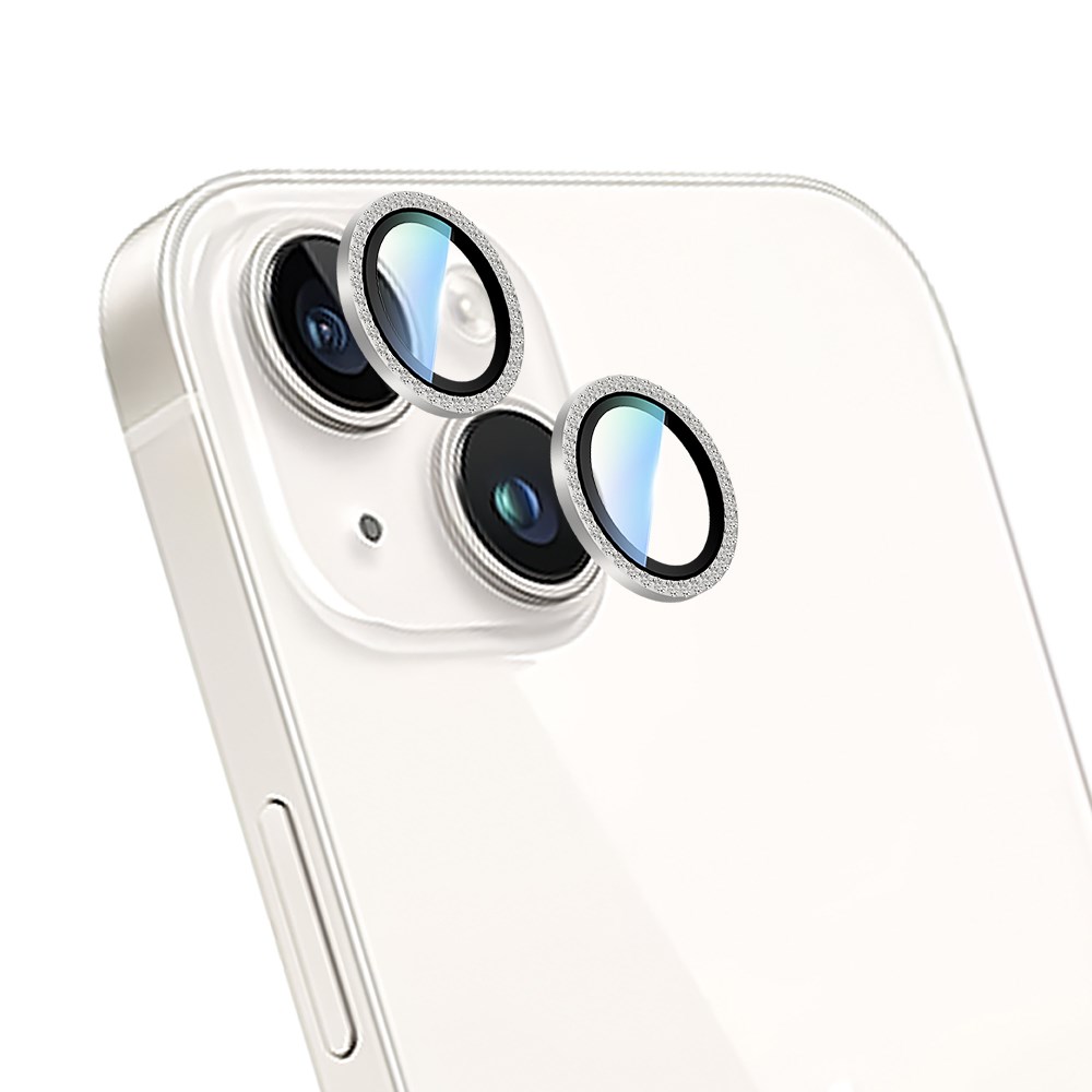 Apple iPhone 15 CaseWorld Alloy Sparkling Diamond Serisi Taşlı Lens Koruyucu