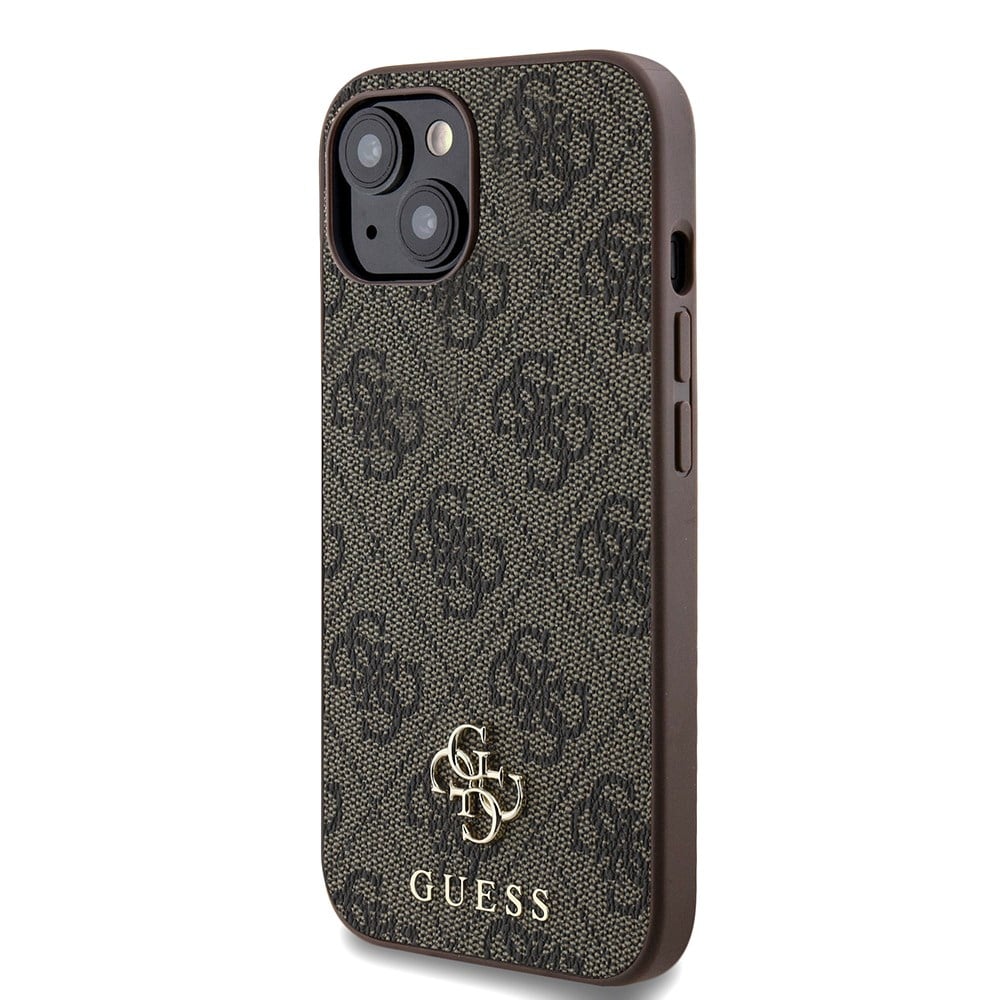Apple iPhone 15 Kılıf Guess Orjinal Lisanslı M-safe Şarj Özellikli Small 4G Classic Kapak