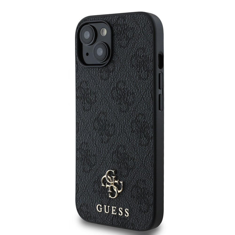 Apple iPhone 15 Kılıf Guess Orjinal Lisanslı M-safe Şarj Özellikli Small 4G Classic Kapak