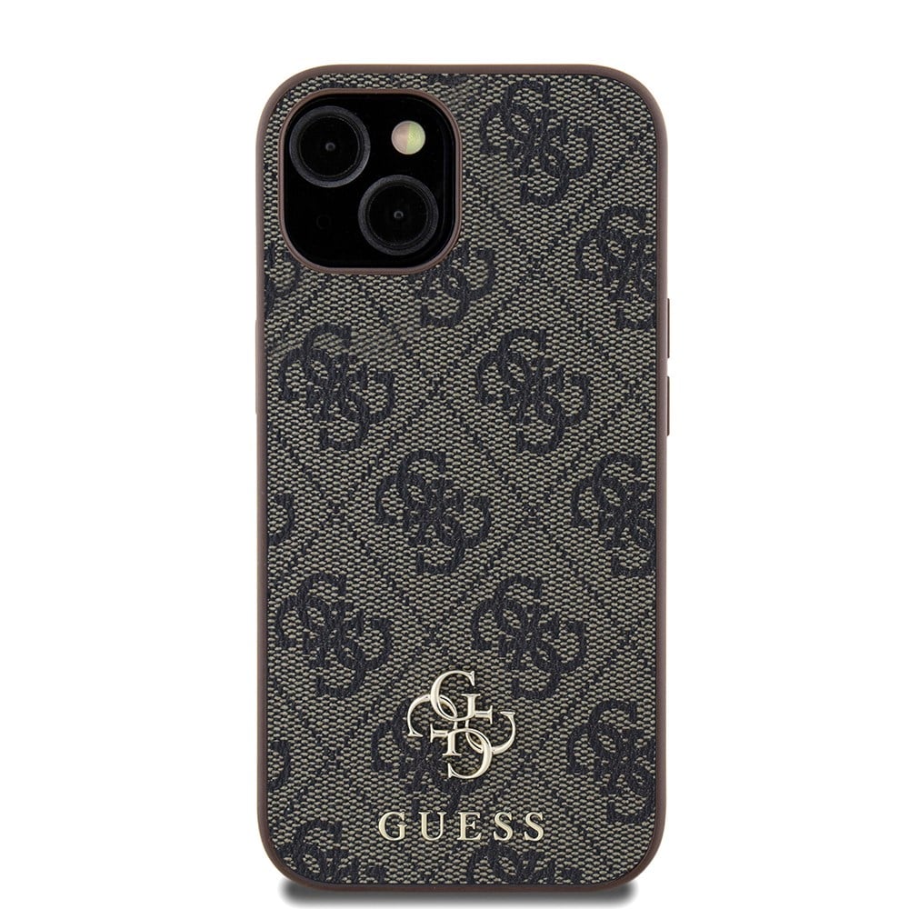 Apple iPhone 15 Kılıf Guess Orjinal Lisanslı M-safe Şarj Özellikli Small 4G Classic Kapak