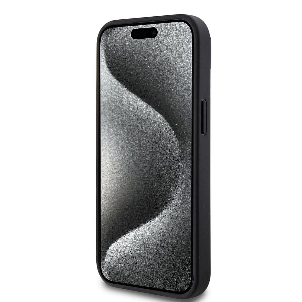 Apple iPhone 15 Kılıf Lacoste Orjinal Lisanslı PU Pike Desenli Arka Yüzey İkonik Timsah Dokuma Logolu Kapak + Type-C Kablo 1.5m
