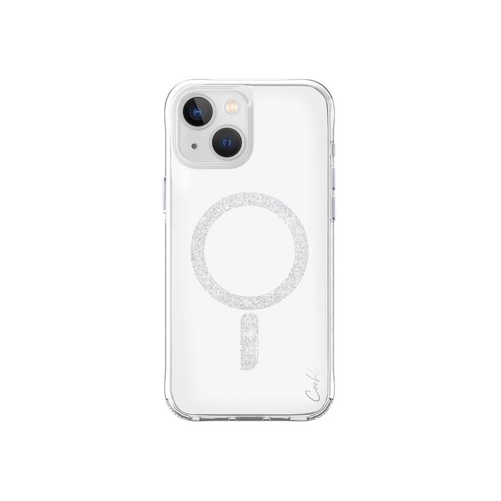 Apple iPhone 15 Kılıf M-safe Şarj Özellikli Simli Magnetik Coehl Glace Kapak