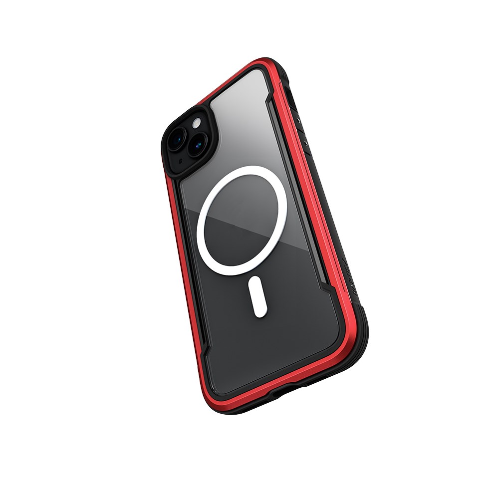 Apple iPhone 15 Kılıf M-safe Şarj Özellikli Airbagli Raptic Shield Serisi Şeffaf Arka Yüzey Kapak