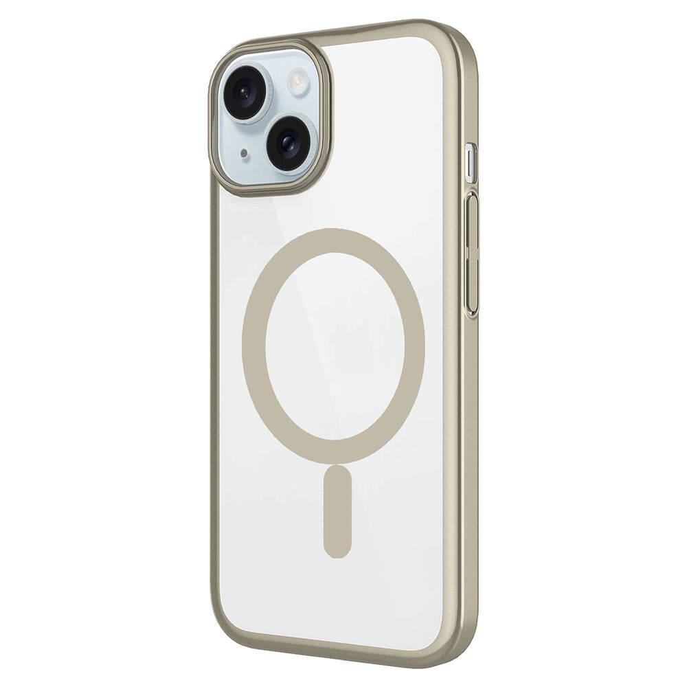 Apple iPhone 15 Kılıf Wireless Şarj Özellikli Sert PC Zore Mat Riksos M-safe Kapak