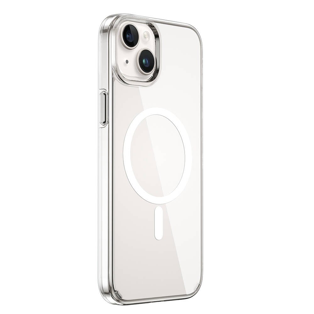 Apple iPhone 15 Kılıf Wiwu BC-022 M-safe Şarj Özellikli Şeffaf Transparan Kapak