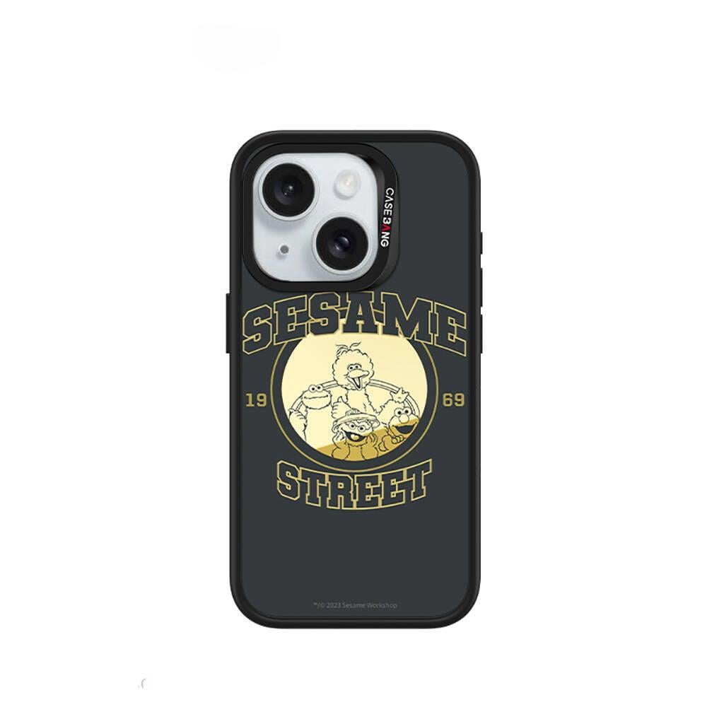 Apple iPhone 15 M-safe Şarj Özellikli Casebang Sesame Street Serisi Mıknatıslı Arka Panel