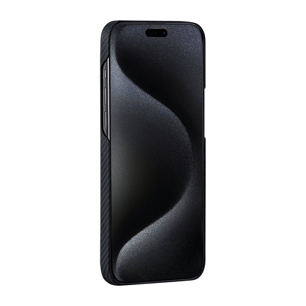 Apple iPhone 15 Plus Kılıf M-safe Şarj Özellikli 600D Aramid Fiber Pitaka Tactile Woven Orchestra Serisi Rhapsody Kapak