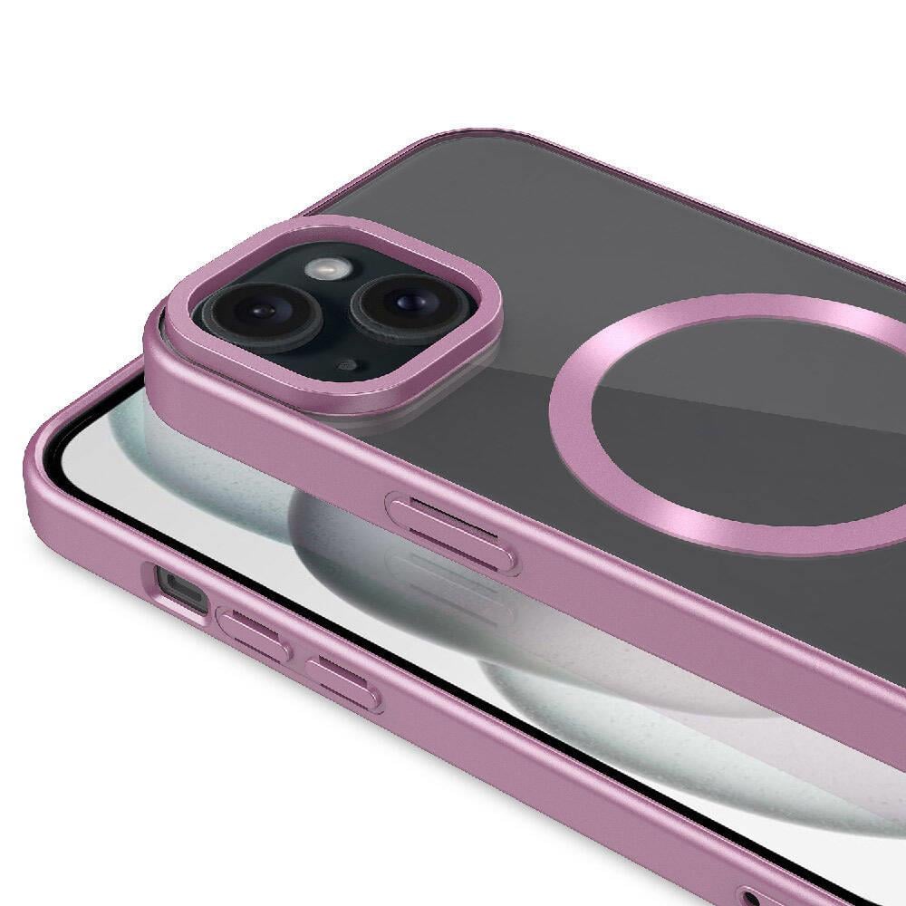 Apple iPhone 15 Plus Kılıf Mat Tasarımlı M-safe Wireless Şarj Özellikli Zore Mat Setro Kapak