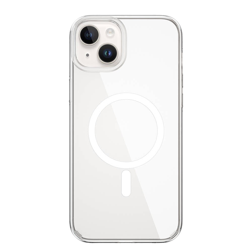 Apple iPhone 15 Plus Kılıf Wiwu BC-022 M-safe Şarj Özellikli Şeffaf Transparan Kapak