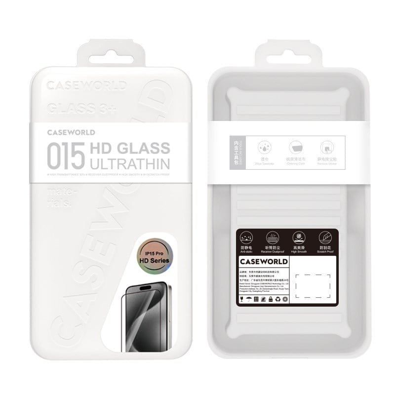 Apple iPhone 15 Pro CaseWorld Ultra-Thin Serisi 0.15mm HD Cam Ekran Koruyucu