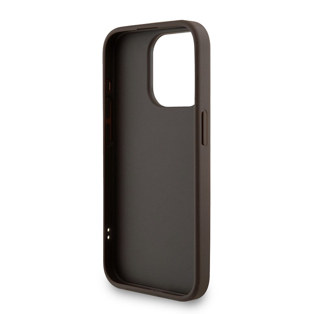 Apple iPhone 15 Pro Kılıf Guess Orjinal Lisanslı M-safe Şarj Özellikli Yazı Logolu Iridescent Kapak
