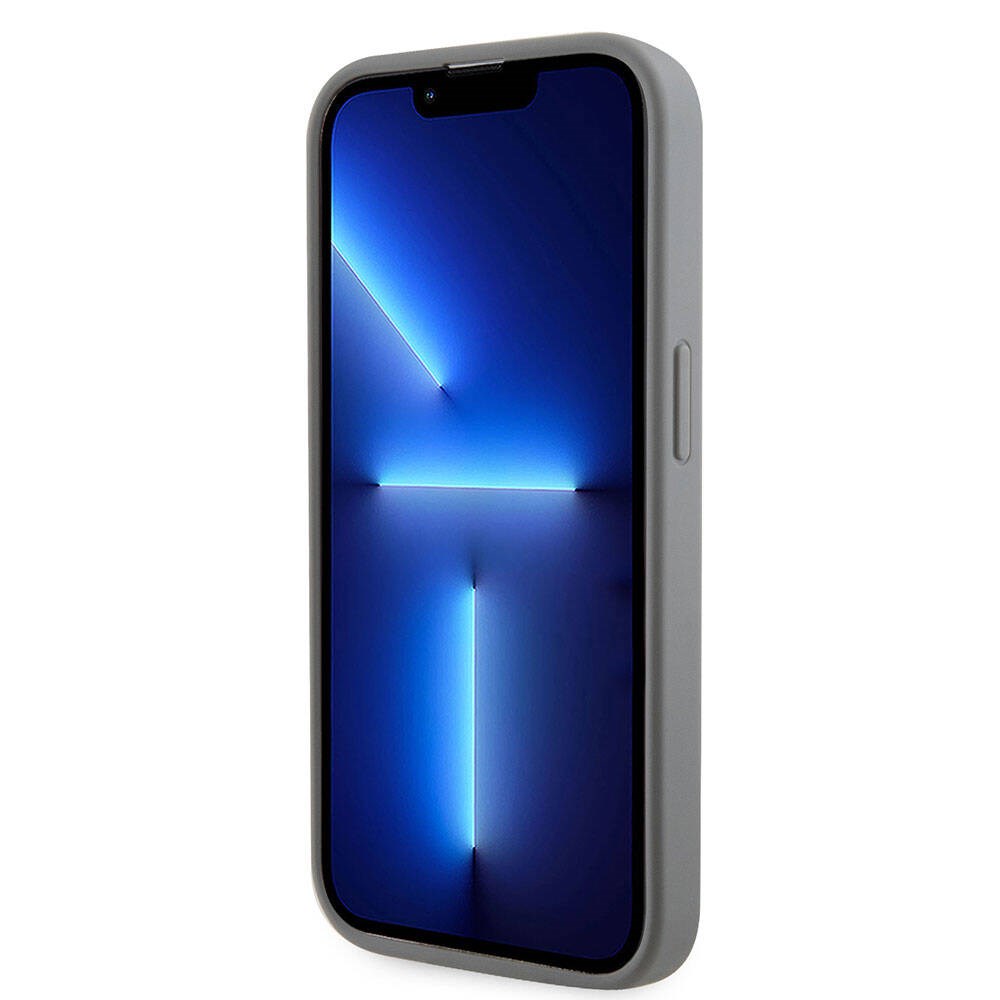 Apple iPhone 15 Pro Kılıf Guess Orjinal Lisanslı Taşlı Arka Yüzey Üçgen Logolu Kapak