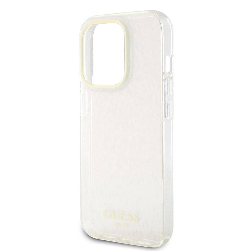 Apple iPhone 15 Pro Kılıf Guess Orjinal Lisanslı Yazı Logolu Mirror Disco Kapak