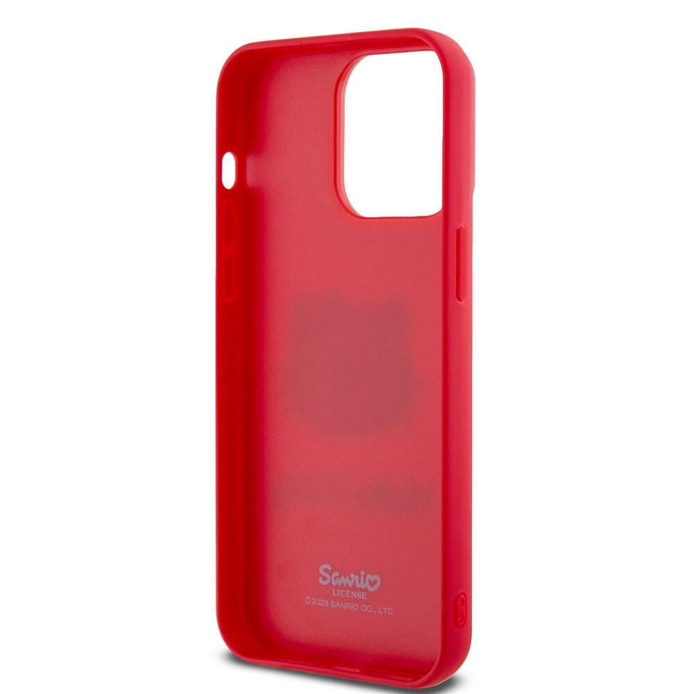 Apple iPhone 15 Pro Kılıf Hello Kitty Orjinal Lisanslı Askılı Yazı ve İkonik Logolu Daydreaming Kapak