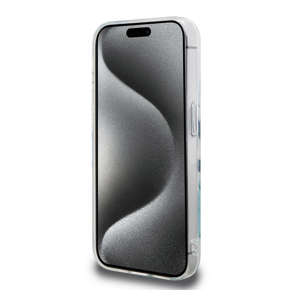 Apple iPhone 15 Pro Kılıf Lacoste Orjinal Lisanslı M-safe Şarj Özellikli Çift Katmanlı Yamalar Desenli Kapak