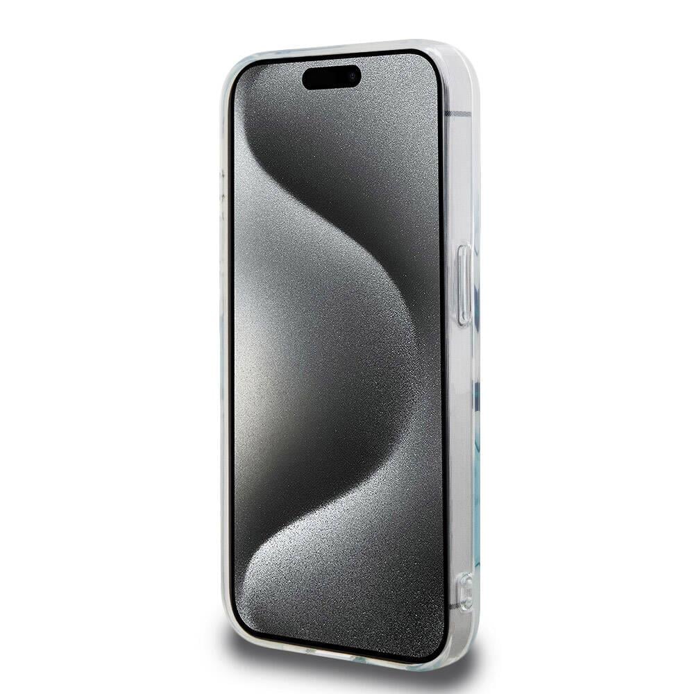 Apple iPhone 15 Pro Kılıf Lacoste Orjinal Lisanslı M-safe Şarj Özellikli Çift Katmanlı Yamalar Desenli Kapak