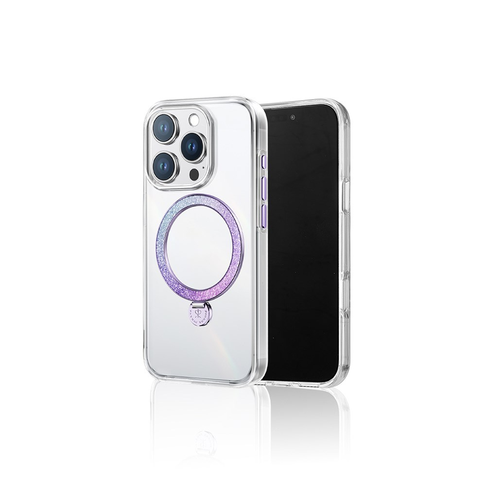 Apple iPhone 15 Pro Kılıf M-safe Şarj Özellikli Standlı Pynana Dancing Streamer Serisi Kapak