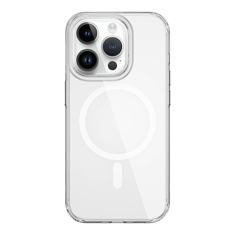 Apple iPhone 15 Pro Kılıf Wiwu BC-022 M-safe Şarj Özellikli Şeffaf Transparan Kapak