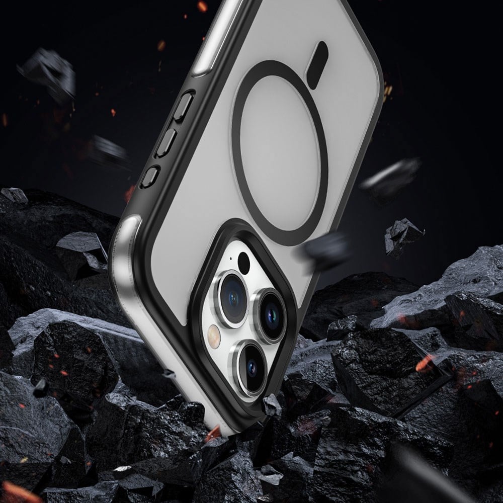 Apple iPhone 15 Pro Kılıf Wiwu ZKK-012 M-safe Şarj Özellikli Air Cushion Kapak