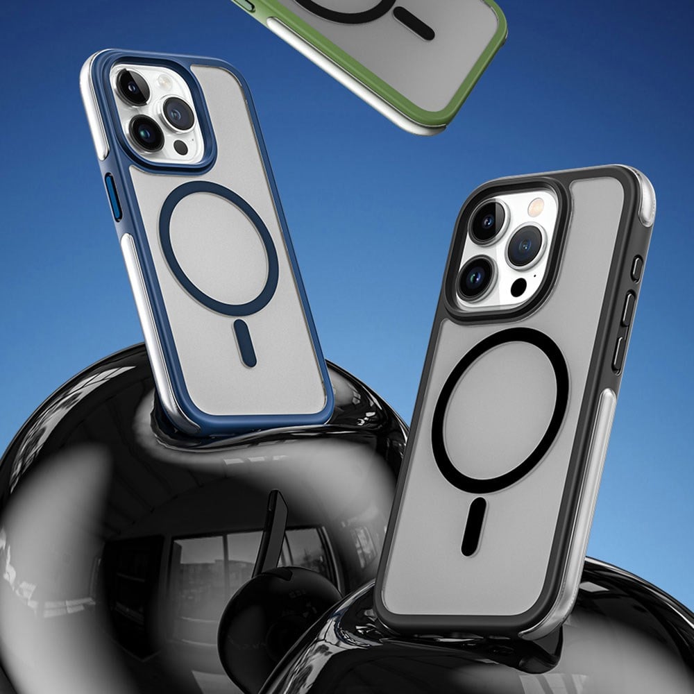 Apple iPhone 15 Pro Kılıf Wiwu ZKK-012 M-safe Şarj Özellikli Air Cushion Kapak