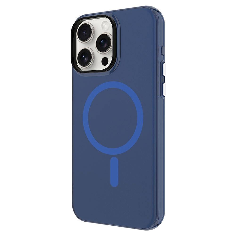 Apple iPhone 15 Pro Kılıf Zore M-safe Şarj Özellikli Buzlu Transparan C-Pro Sert Kapak