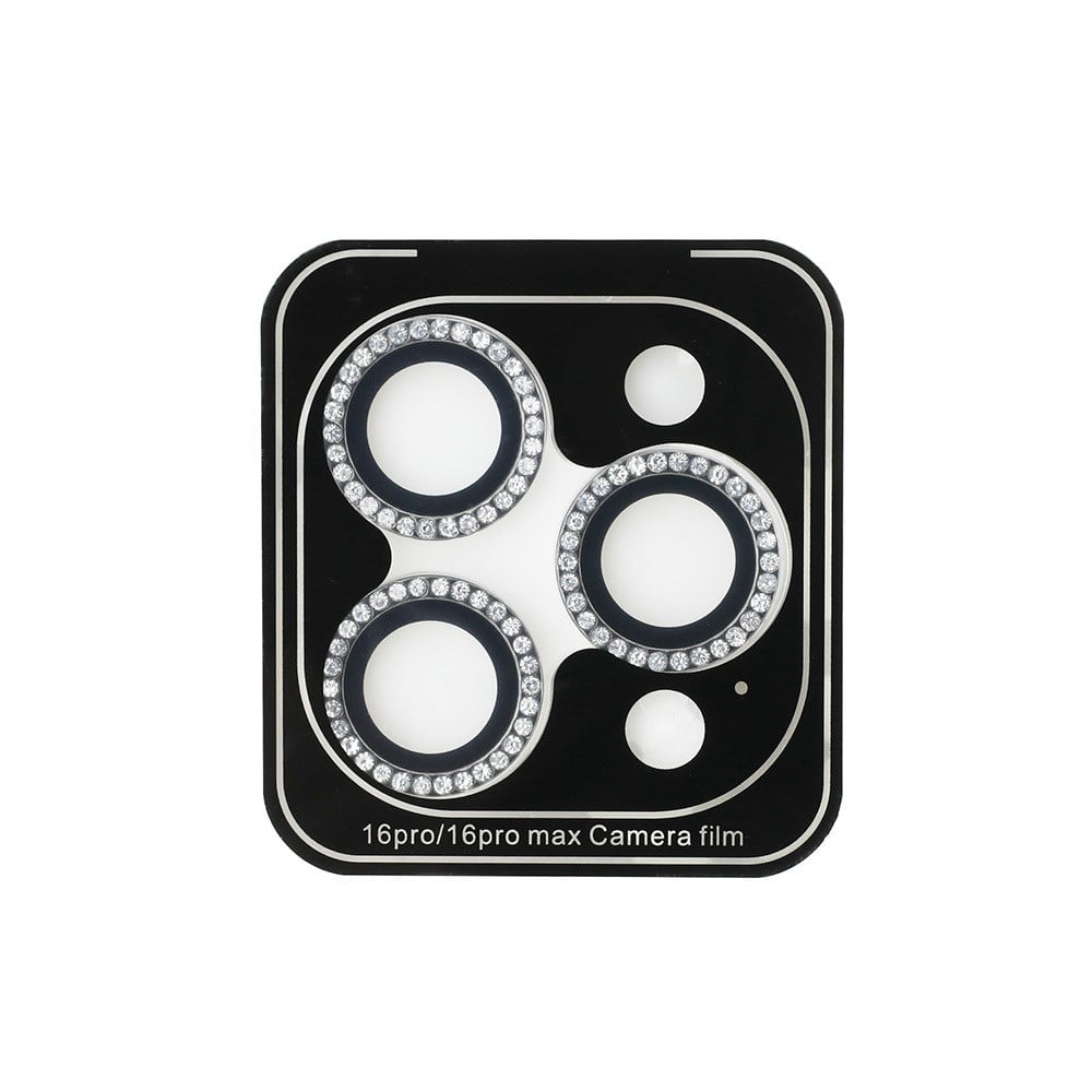 Apple iPhone 15 Pro Max Guess Orjinal Lisanslı Rhinestone Taşlı Lens Koruyucu