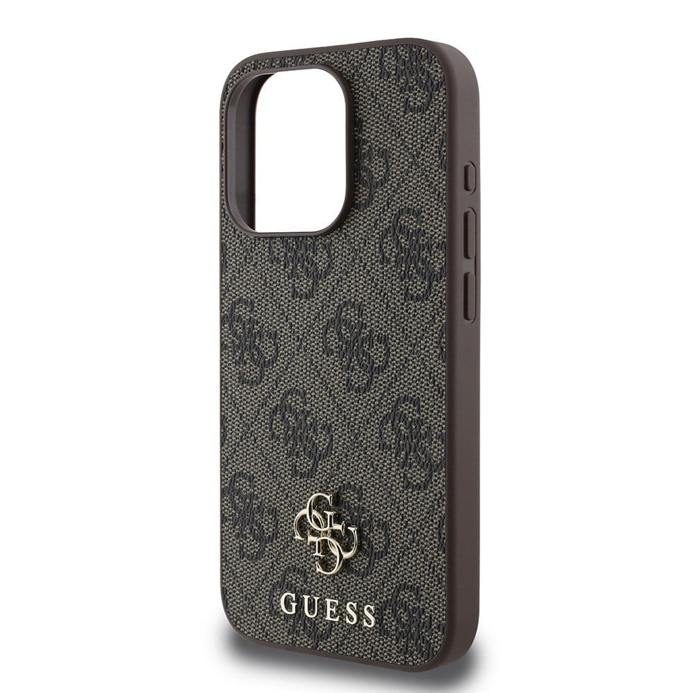 Apple iPhone 15 Pro Max Kılıf Guess Orjinal Lisanslı M-safe Şarj Özellikli Small 4G Classic Kapak