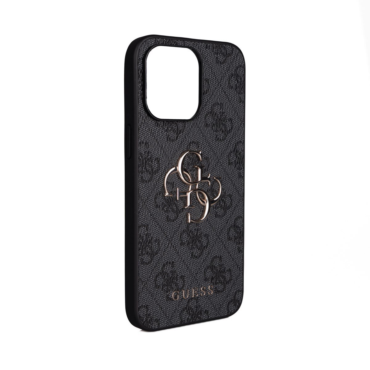 Apple iPhone 15 Pro Max Kılıf Guess Orjinal Lisanslı PU Deri 4G Büyük Metal Logolu Çapraz Vücut Askılı Kapak