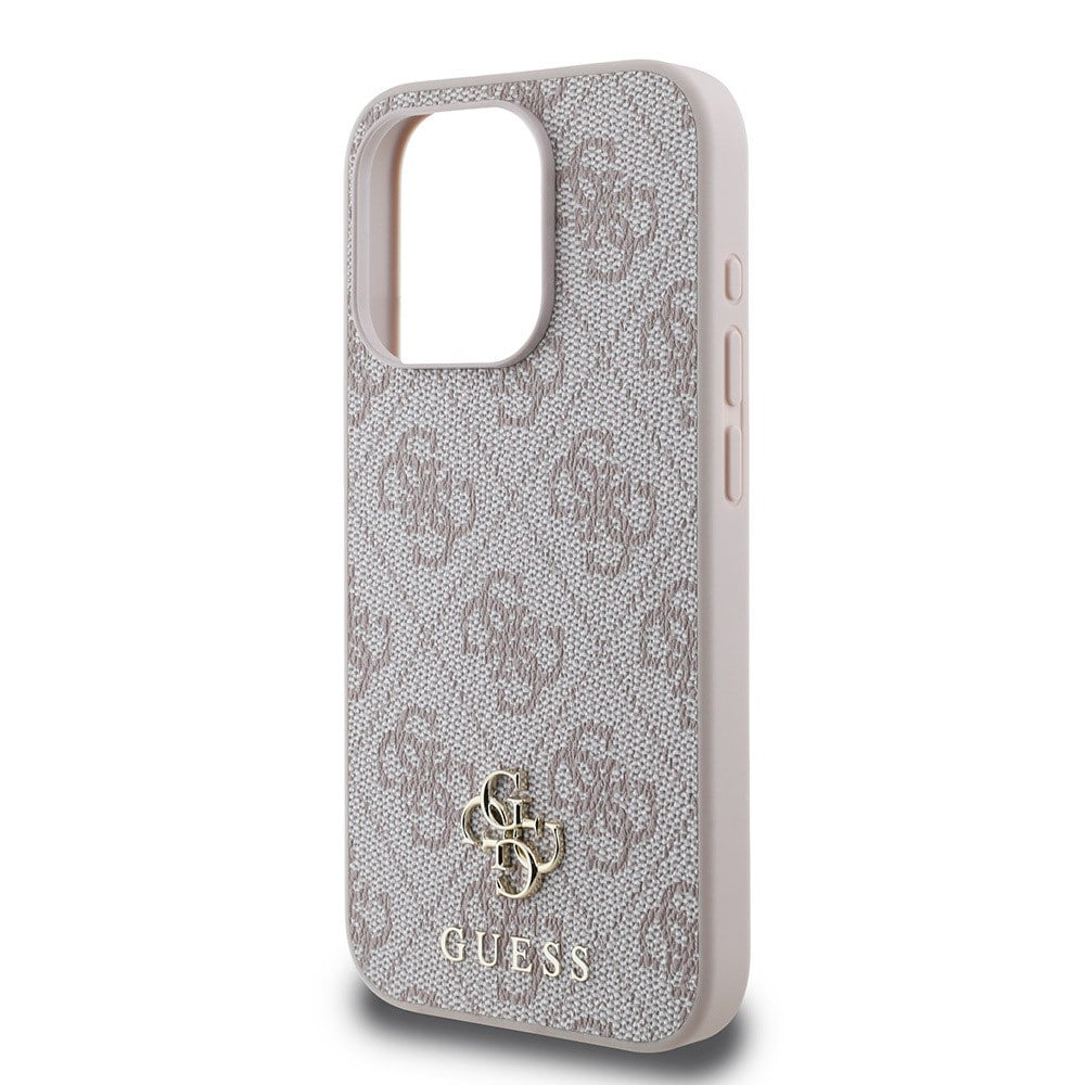 Apple iPhone 15 Pro Max Kılıf Guess Orjinal Lisanslı M-safe Şarj Özellikli Small 4G Classic Kapak