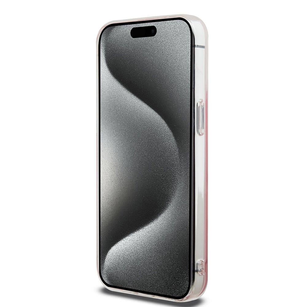 Apple iPhone 15 Pro Max Kılıf Hello Kitty Orjinal Lisanslı İkonik Sıvılı Glitter Kapak