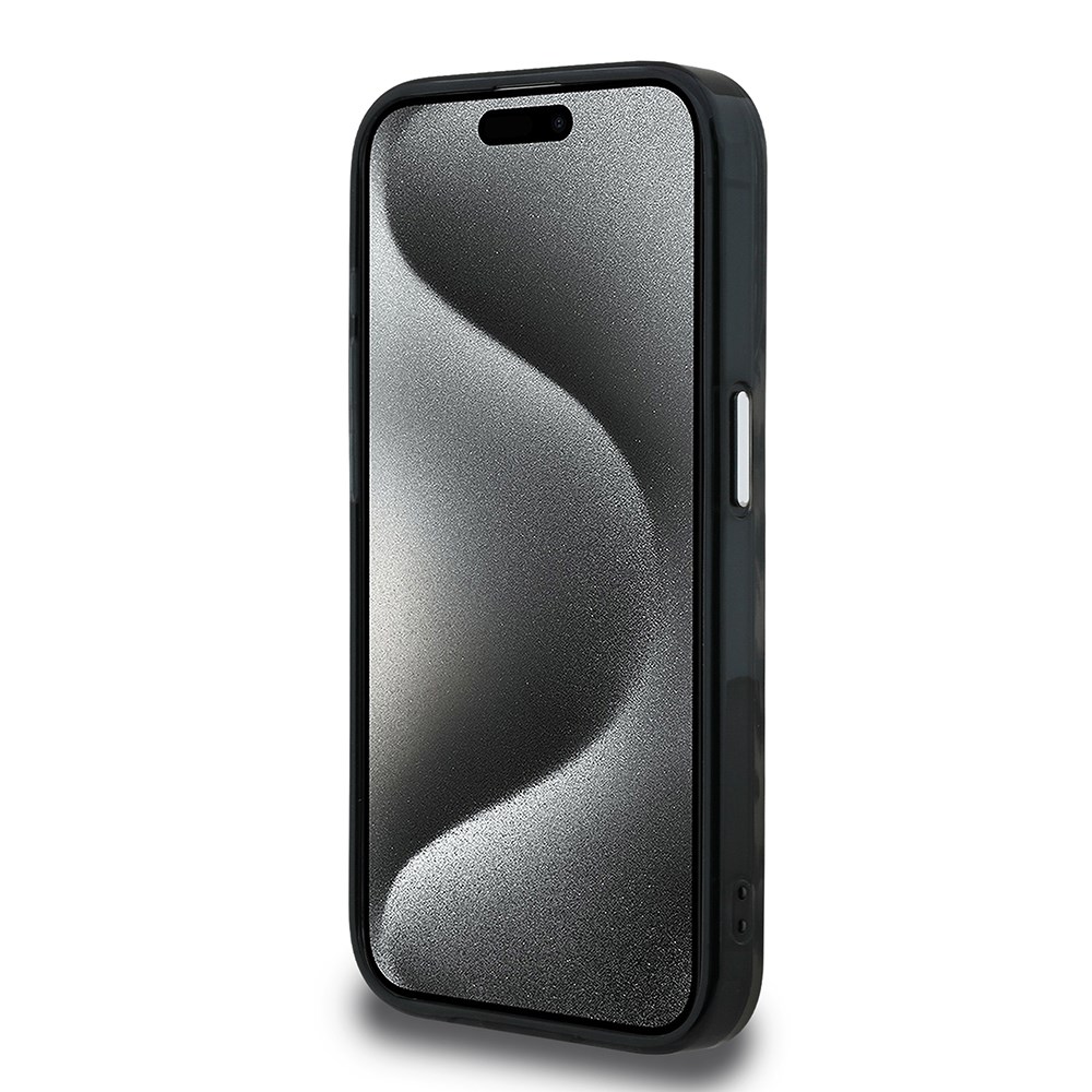 Apple iPhone 15 Pro Max Kılıf Karl Lagerfeld Orjinal Lisanslı IML Leopar Baskılı Kapak
