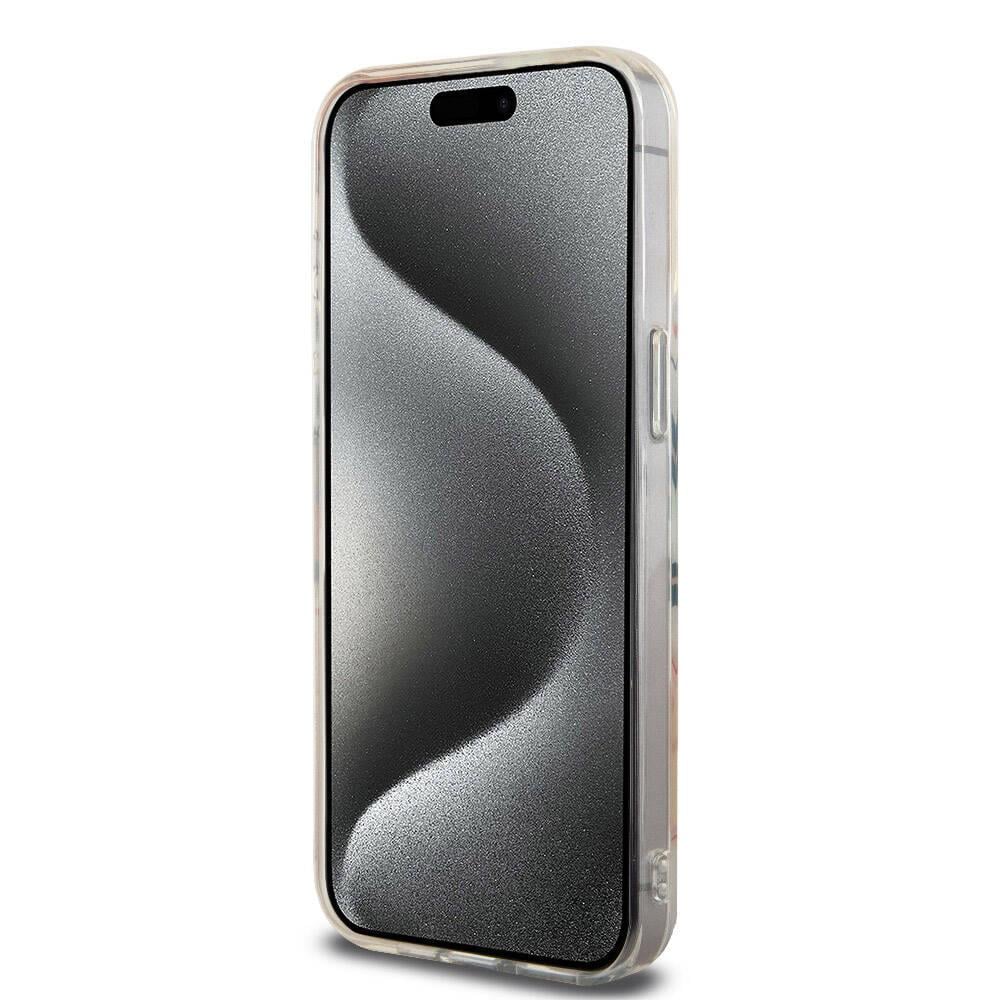 Apple iPhone 15 Pro Max Kılıf Lacoste Orjinal Lisanslı M-safe Şarj Özellikli Çift Katmanlı Yamalar Desenli Kapak
