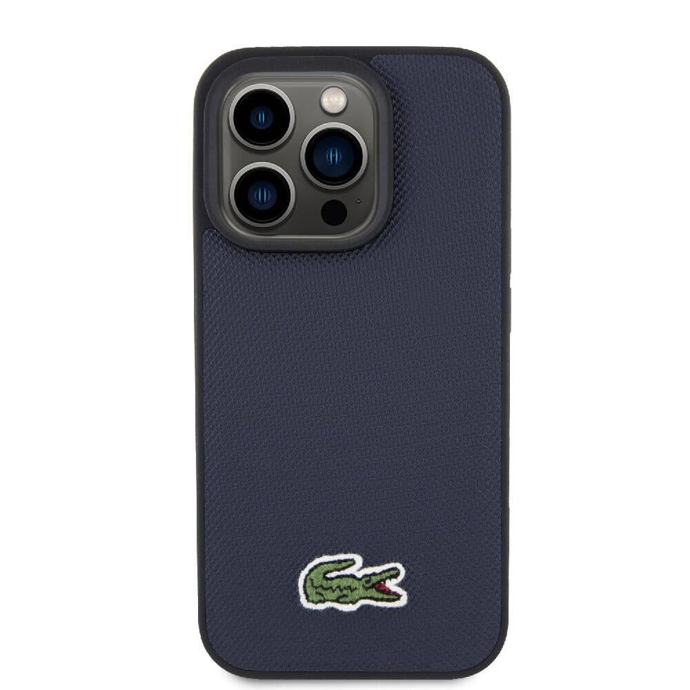 Apple iPhone 15 Pro Max Kılıf Lacoste Orjinal Lisanslı M-safe Şarj Özellikli PU Deri Görünümlü Kartlıklı Karışık Monogram Desenli Kapak