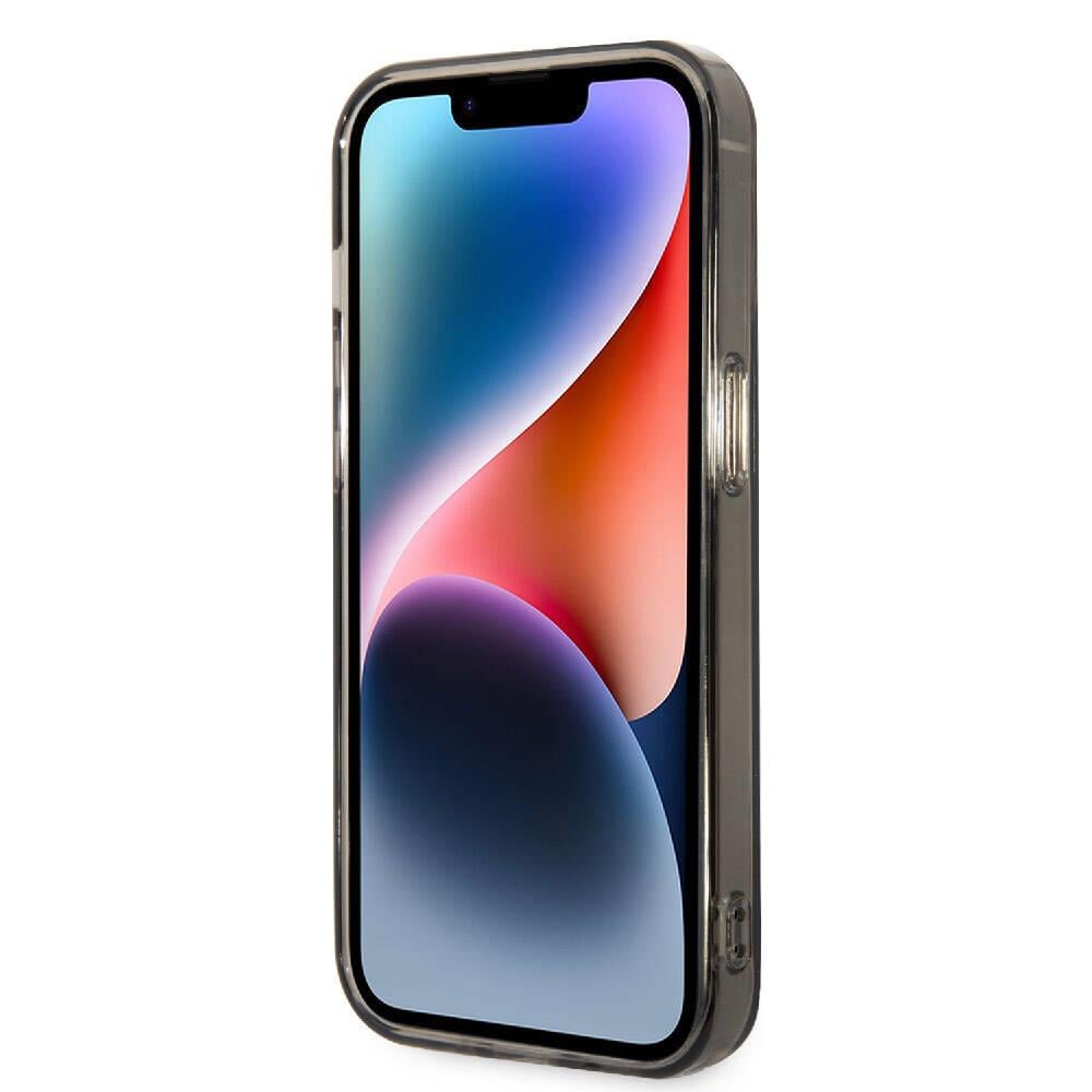 Apple iPhone 15 Pro Max Kılıf Lacoste Orjinal Lisanslı M-safe Şarj Özellikli Transparan Timsah Logo Baskılı Kapak
