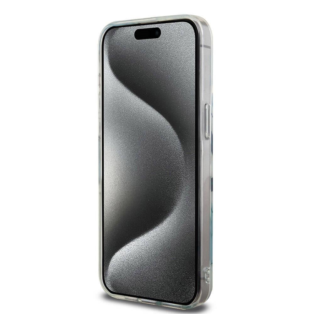 Apple iPhone 15 Pro Max Kılıf Lacoste Orjinal Lisanslı M-safe Şarj Özellikli Çift Katmanlı Yamalar Desenli Kapak
