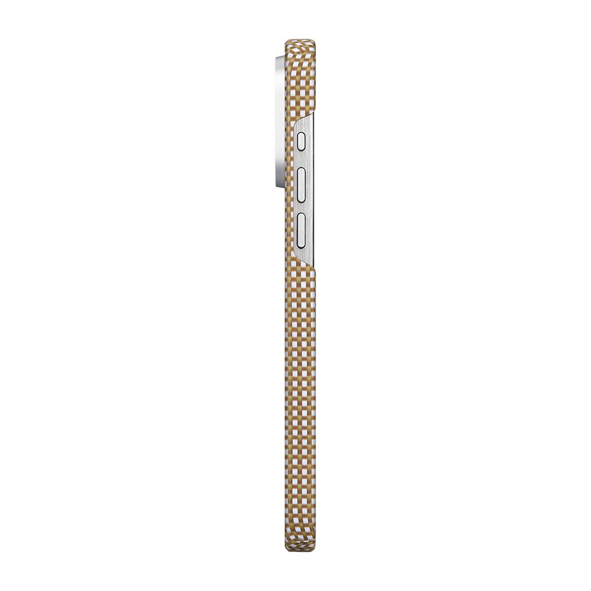 Apple iPhone 15 Pro Max Kılıf M-safe Şarj Özellikli Awa Tasarımlı 1500D Aramid Fiber Pitaka Ultra-Slim Classic Serisi Canyon Kapak