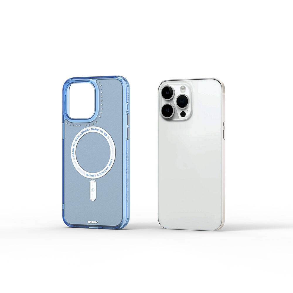 Apple iPhone 15 Pro Max Kılıf M-safe Şarj Özellikli Wiwu Basic Color J Serisi Kapak