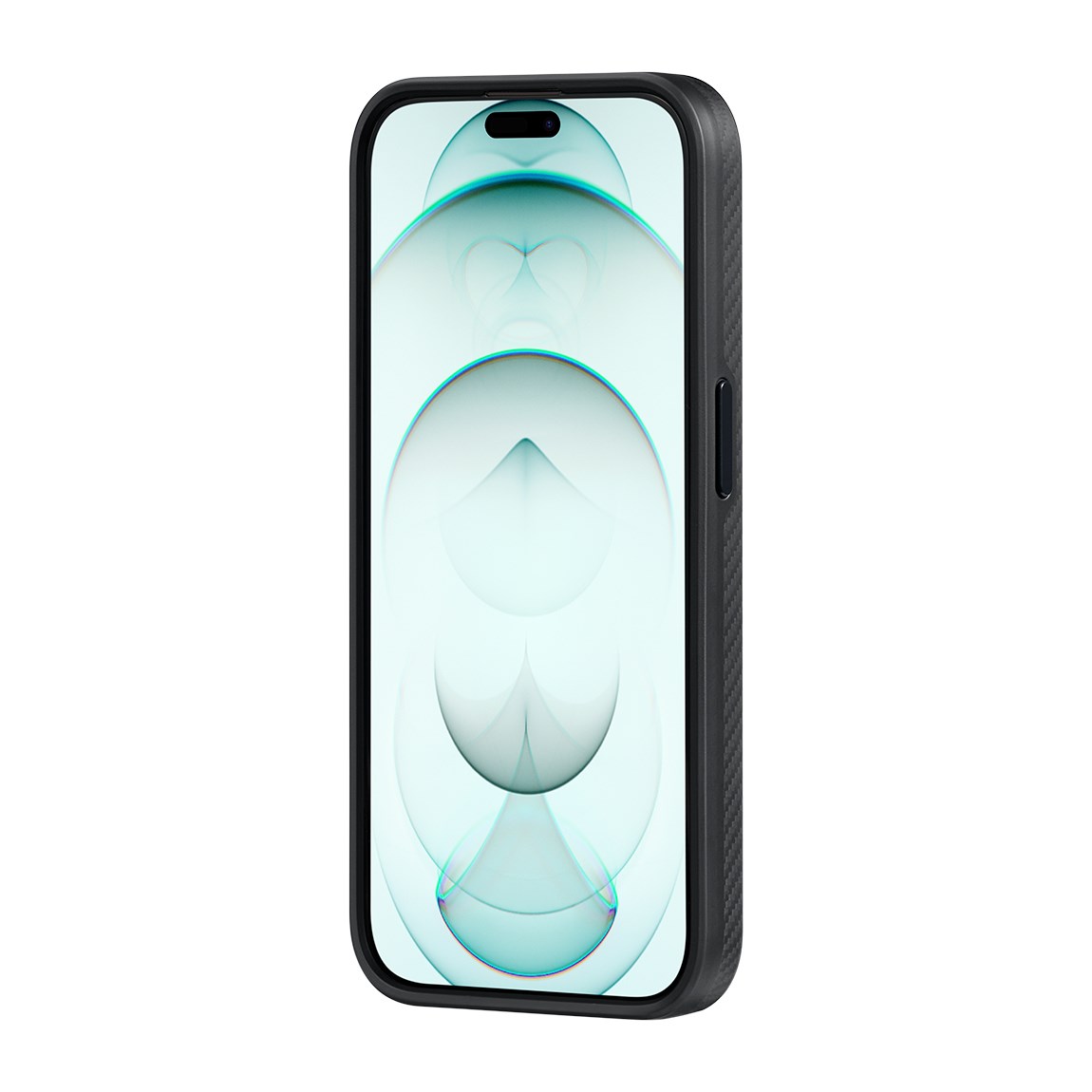 Apple iPhone 15 Pro Max Kılıf M-safe Şarj Özellikli 600D Aramid Fiber Pitaka Military-Grade Classic Serisi Black-Grey Twill Kapak