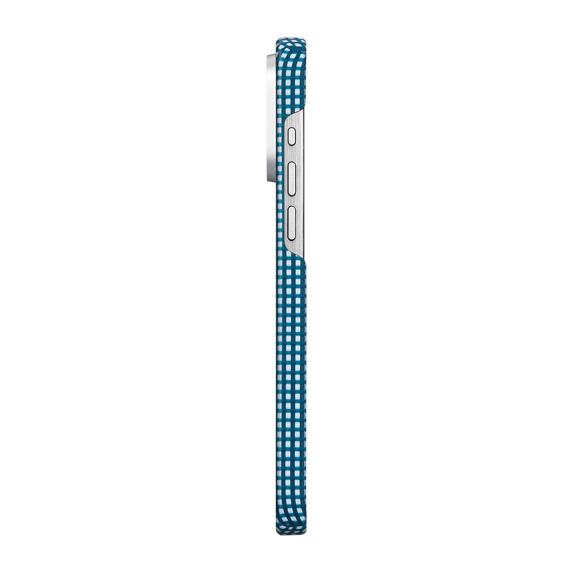 Apple iPhone 15 Pro Max Kılıf M-safe Şarj Özellikli Awa Tasarımlı 1500D Aramid Fiber Pitaka Ultra-Slim Classic Serisi Ocean Kapak