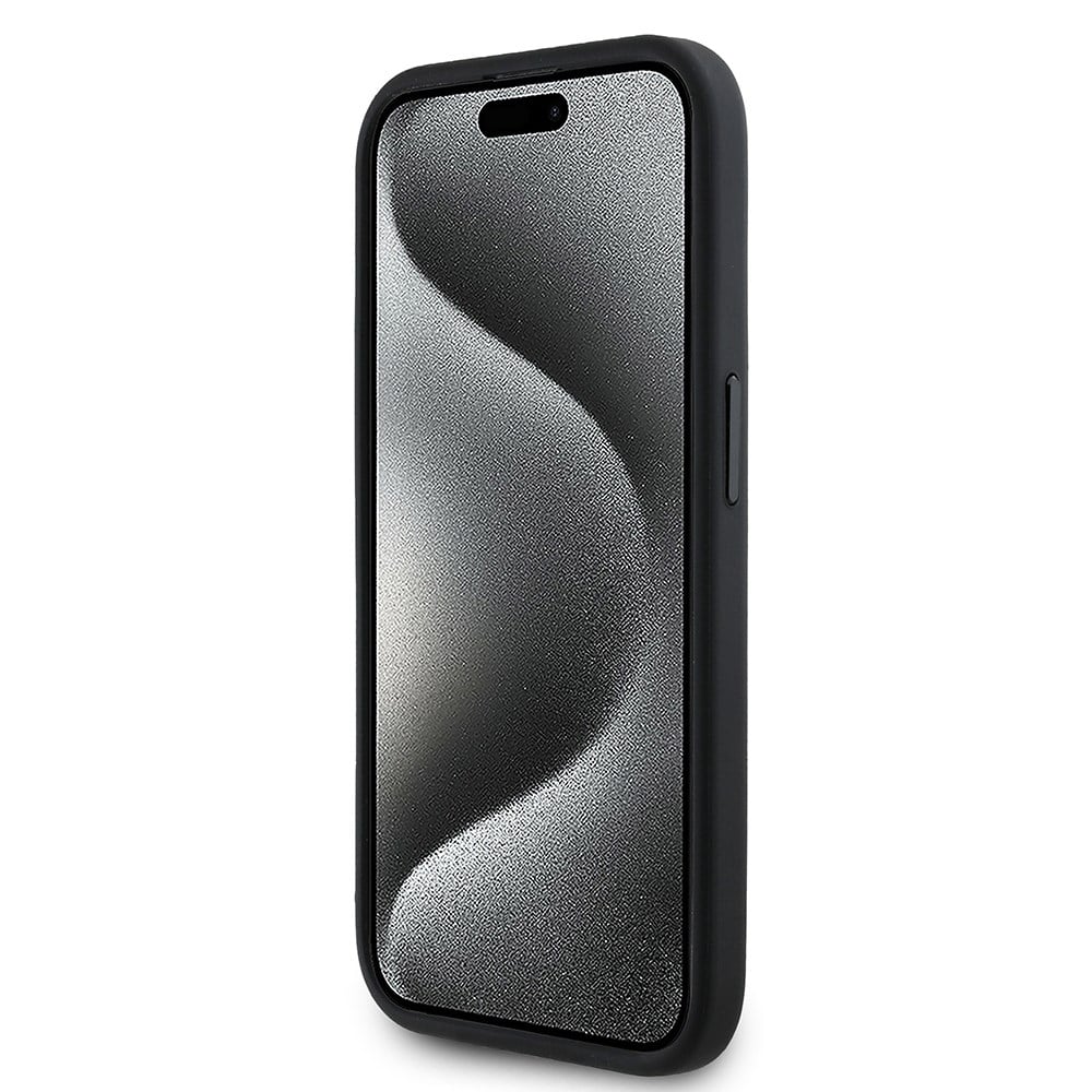 Apple iPhone 15 Pro Max Kılıf Redbull Orjinal Lisanslı M-safe Şarj Özellikli Kırmızı Halka ve Logo Kabartmalı PU Deri Kapak