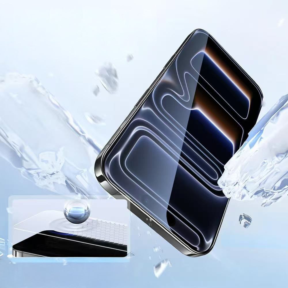 Apple iPhone 15 Pro Max Zore 2.5D Oliv HD Temperli Cam Ekran Koruyucu + Kolay Uygulama Aparatı