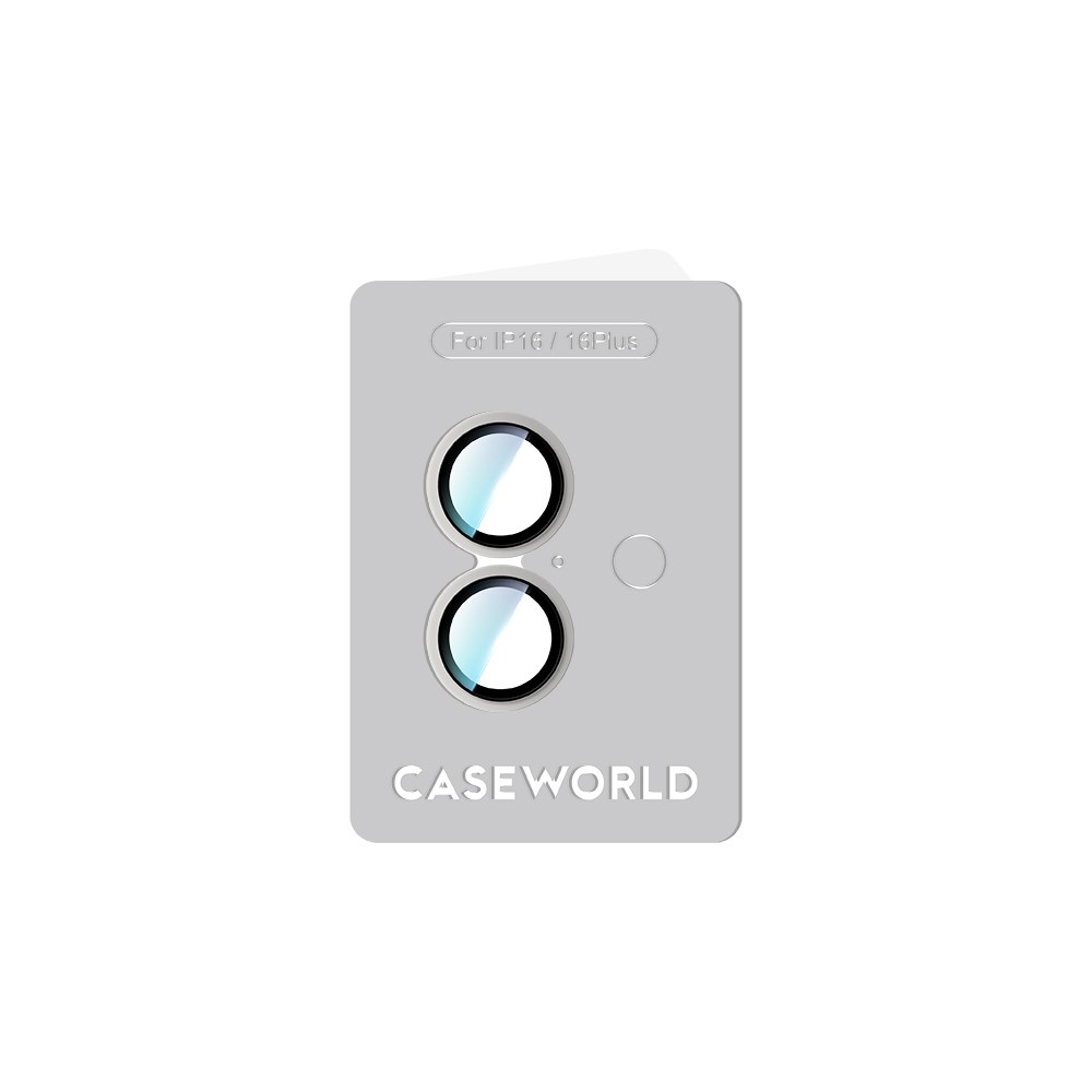 Apple iPhone 16 CaseWorld Alloy Two-Color Serisi Lens Koruyucu