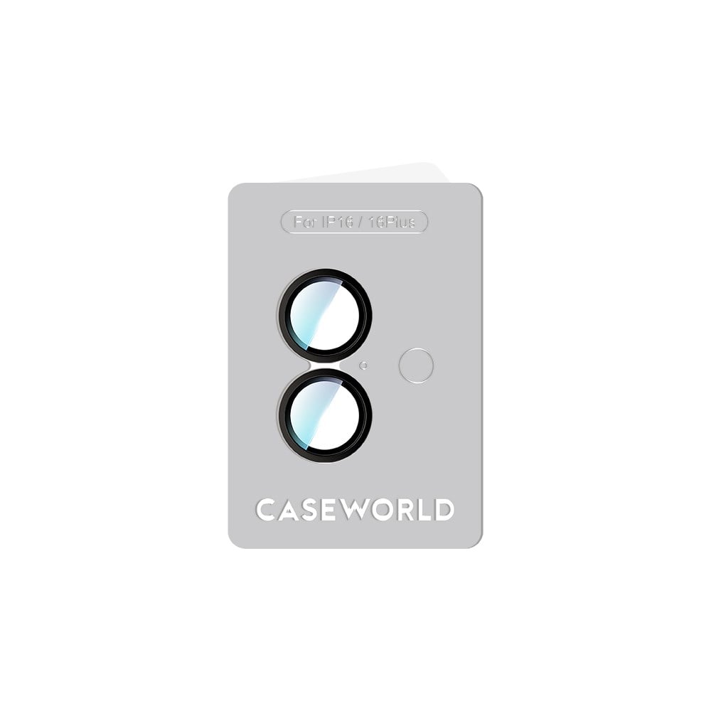 Apple iPhone 16 CaseWorld Alloy Two-Color Serisi Lens Koruyucu