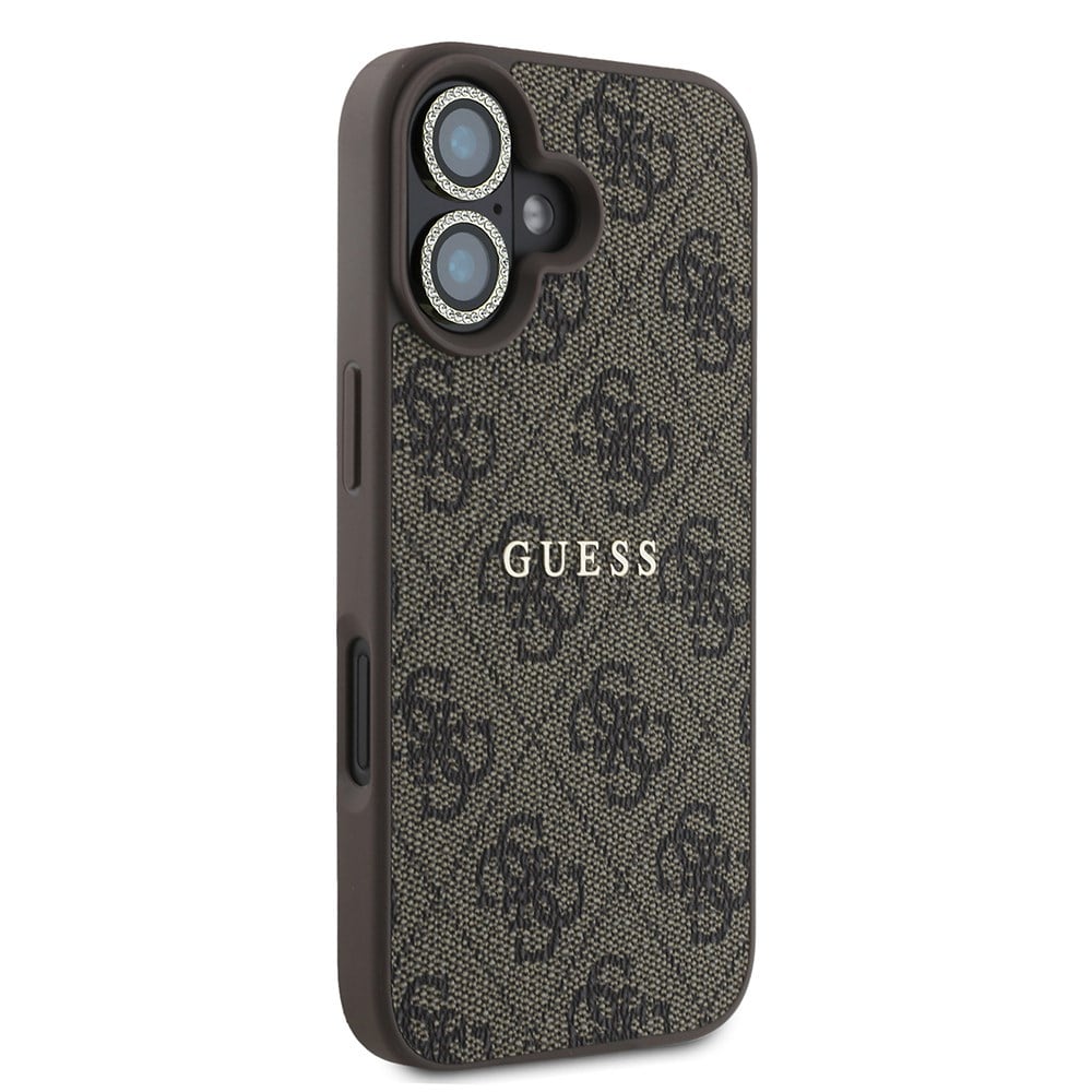 Apple iPhone 16 Guess Orjinal Lisanslı Kılıf + Ekran Koruyucu + Lens Koruyucu 3in1 Aksesuar Seti