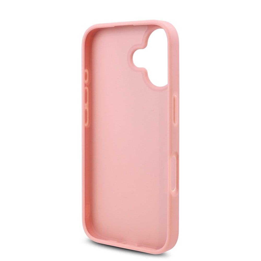 Apple iPhone 16 Kılıf Guess Orjinal Lisanslı Taşlı Arka Yüzey Üçgen Logolu Kapak